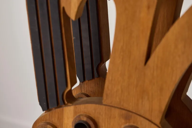 Pamono Mario Giovanetti, The Electronic Man, 1970, Metal & Oak> Sculpture
