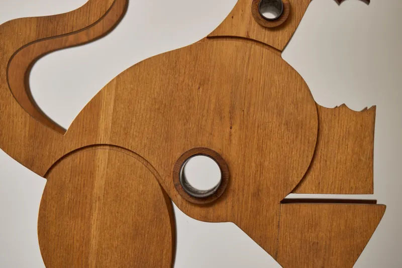 Pamono Mario Giovanetti, The Electronic Man, 1970, Metal & Oak> Sculpture
