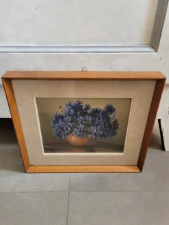 Outlet Pamono Mario Salimbeni, Flowers, 1920s-1940s, Oil on Canvas, Framed