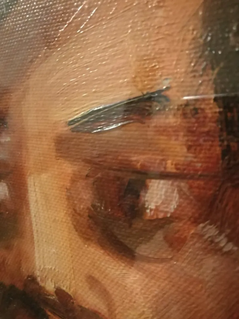 Pamono Mario Vergani, Portrait of a Gypsy, 1970s, Oil on Canvas