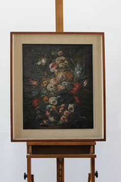 Best Pamono Mariolino da Caravaggio, Flowers, 1970, Oil on Canvas, Framed