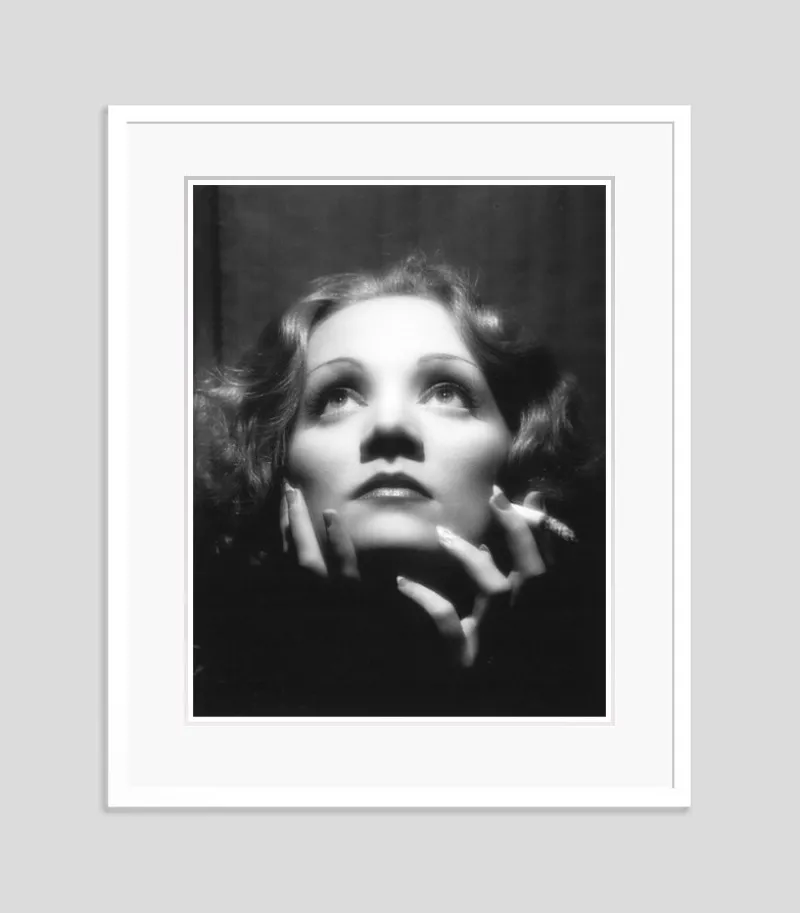 Sale Pamono Marlene Dietrich Archival Pigment Print Framed in White