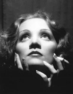 Sale Pamono Marlene Dietrich Archival Pigment Print Framed in White