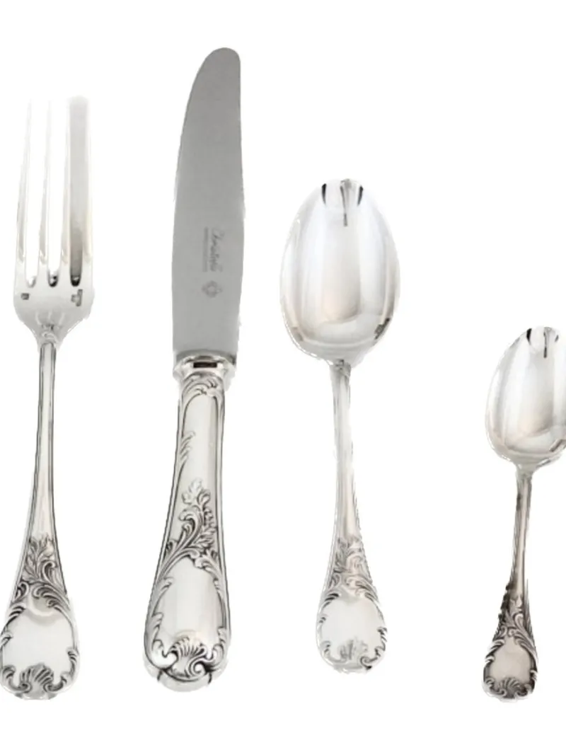 New Pamono Marly Cutlery Set in Silver Metal from Christofle, 1920s, Set of 108