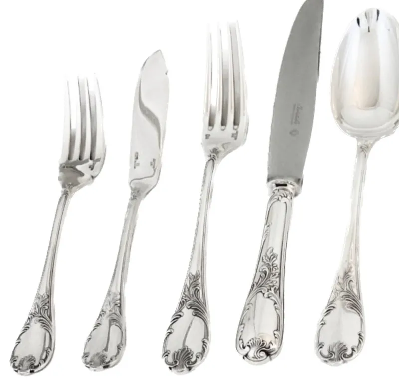 New Pamono Marly Cutlery Set in Silver Metal from Christofle, 1920s, Set of 108