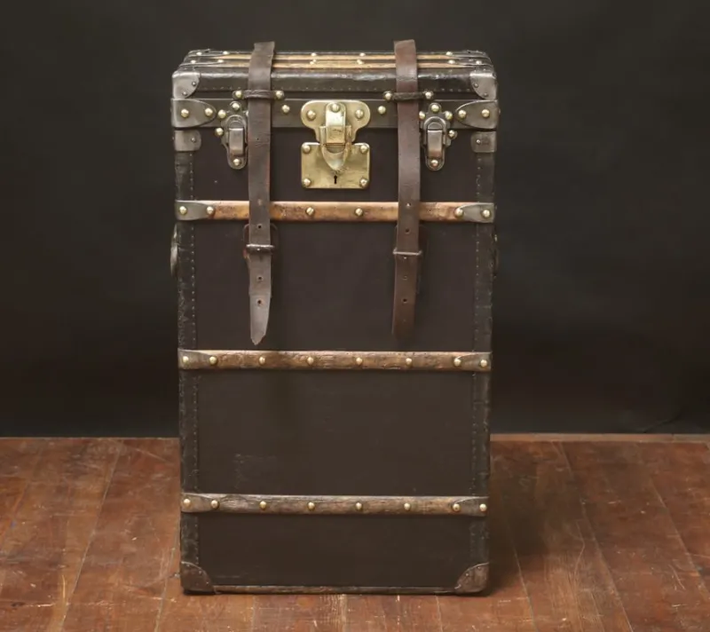 Pamono Marmotte Black Trunk from Louis Vuitton> Trunks Crates & Baskets