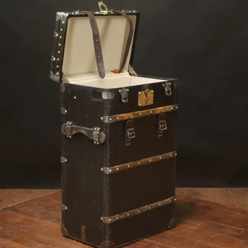 Pamono Marmotte Black Trunk from Louis Vuitton> Trunks Crates & Baskets