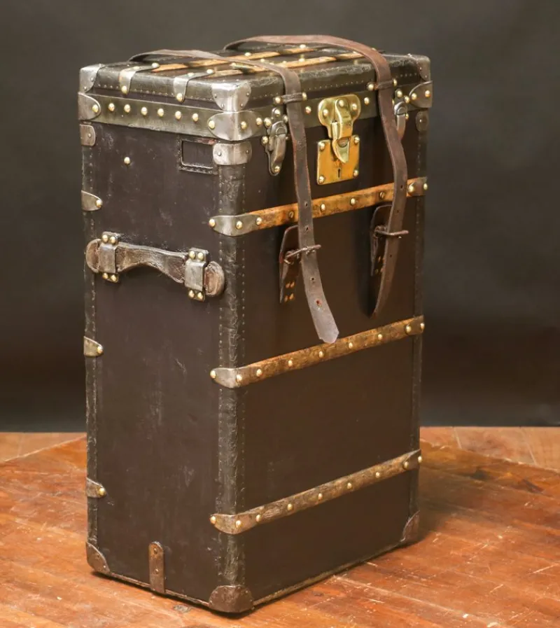 Pamono Marmotte Black Trunk from Louis Vuitton> Trunks Crates & Baskets