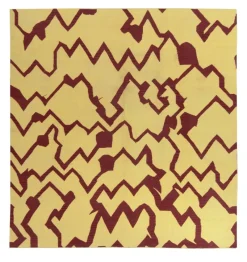 Best Pamono Maroon Geometric Pattern Rug from R&K Principal Jahanshah Nazmiyal