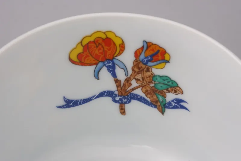 Hot Pamono Marqueterie de Pierres d'Orient et d'Occident Café Au Lait Cup and Saucer from Hermès Paris, 1980s, Set of 2