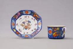 Hot Pamono Marqueterie de Pierres d'Orient et d'Occident Café Au Lait Cup and Saucer from Hermès Paris, 1980s, Set of 2