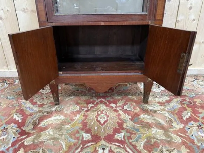 Pamono Marquetry Display Case in Wood> Cabinets & Wardrobes