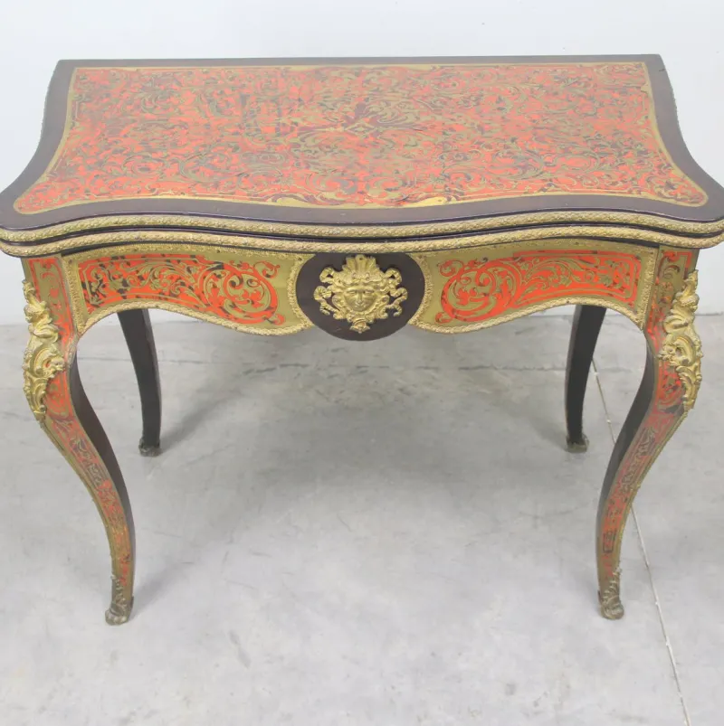 Sale Pamono Marquetry Game Table