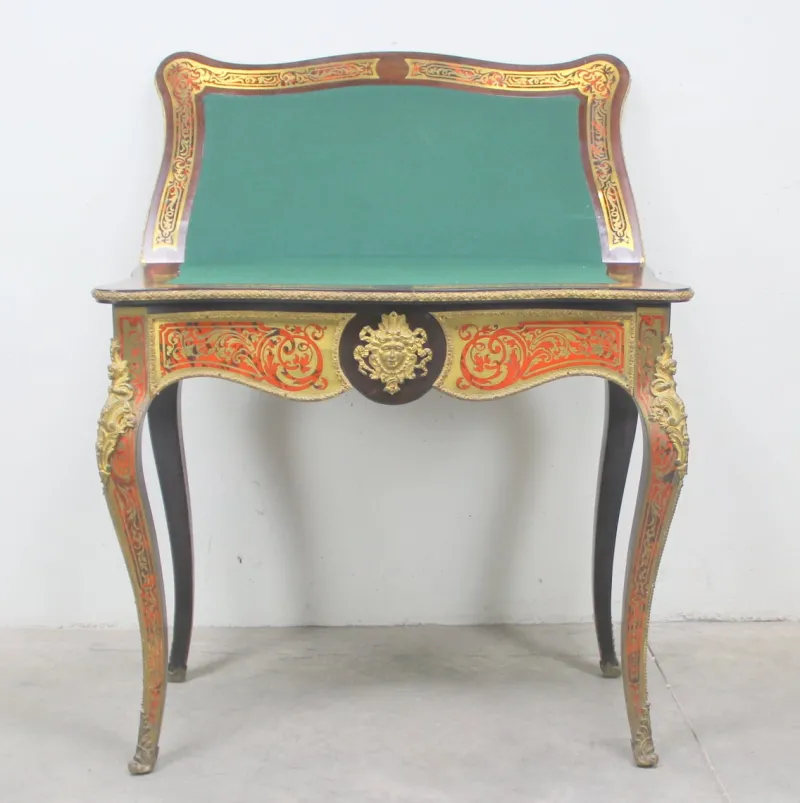 Sale Pamono Marquetry Game Table