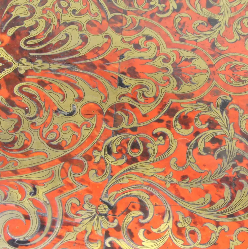 Sale Pamono Marquetry Game Table