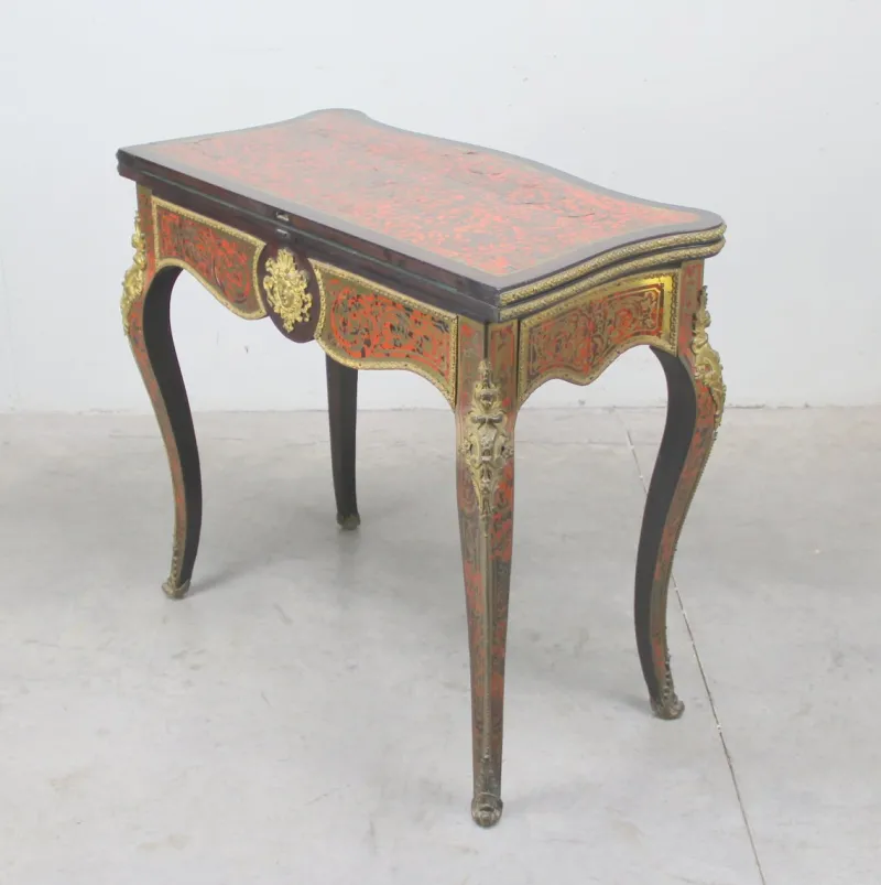 Sale Pamono Marquetry Game Table