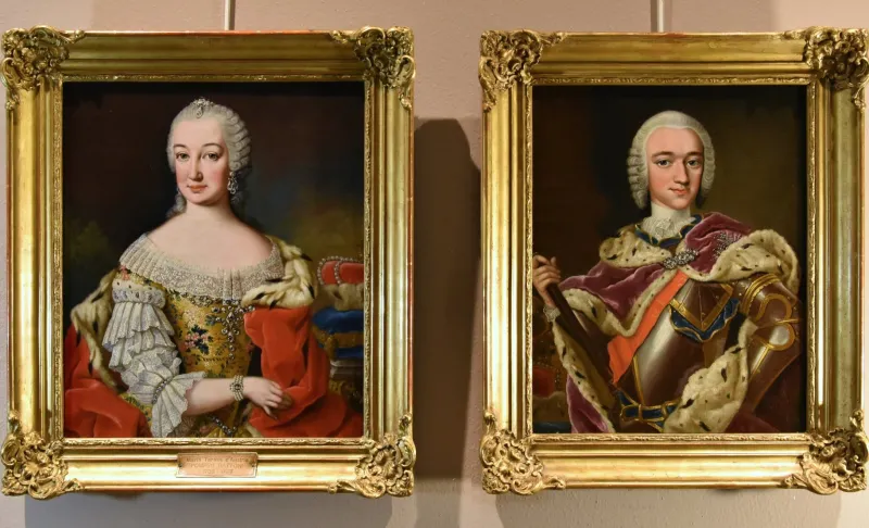 New Pamono Martin Van Meytens, Portraits of Maria Theresa of Habsburg & Francis I of Lorraine, 1740, Oil on Canvases, Framed, Set of 2