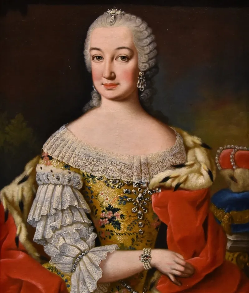 New Pamono Martin Van Meytens, Portraits of Maria Theresa of Habsburg & Francis I of Lorraine, 1740, Oil on Canvases, Framed, Set of 2