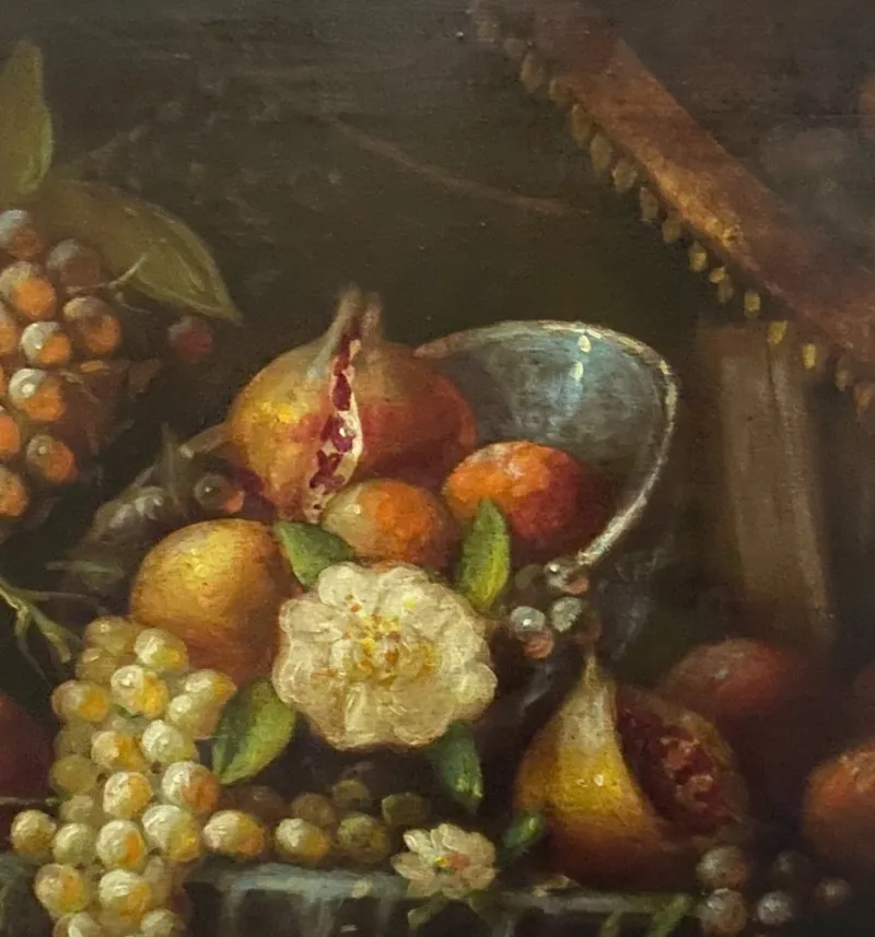 Pamono Massimo Reggiani, Italian Still Life, 2007, Oil on Canvas, Framed> Old Masters