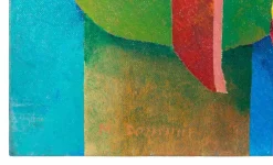 Sale Pamono Massimo Sonnino, Boats, Oil Painting, 1998