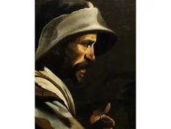 Best Pamono Master of the Flagellation of Cesena, The Morra Players, 1620, Oil on Canvas, Framed