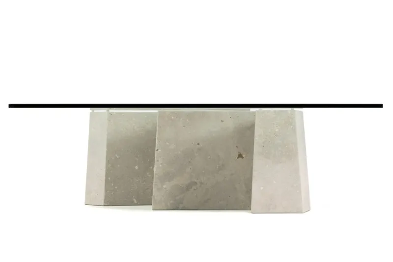 Best Pamono Maule Coffee Table in Campaspero Stone by Joaquín Moll