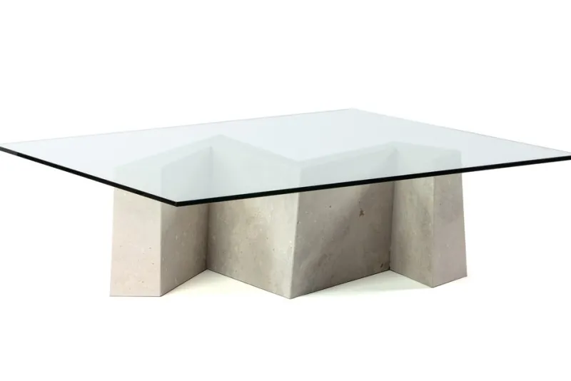Best Pamono Maule Coffee Table in Campaspero Stone by Joaquín Moll