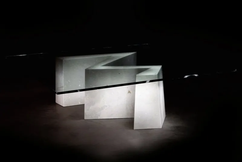 Best Pamono Maule Coffee Table in Campaspero Stone by Joaquín Moll