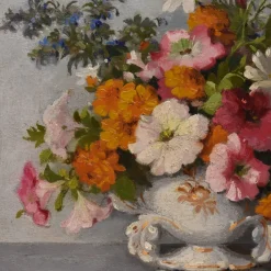 Pamono Maurice Alfred Decamps, Art Deco Still Life, 1920s-1940s, Oil on Canvas><noscript><img width=