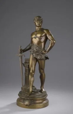 Hot Pamono Maurice Constant, Sculpture of Man, 1900s, Bronze