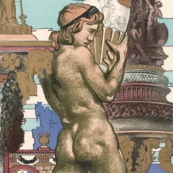 Pamono Maurice Desvallières, Porteur d'Amphore, 1898, Original Lithograph><noscript><img width=