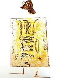 Outlet Pamono Max Ernst - The Soldier - Original Lithograph 1972