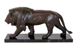 Pamono Max Le Verrier, Art Deco Style Lion, 2022, Bronze> Art Deco