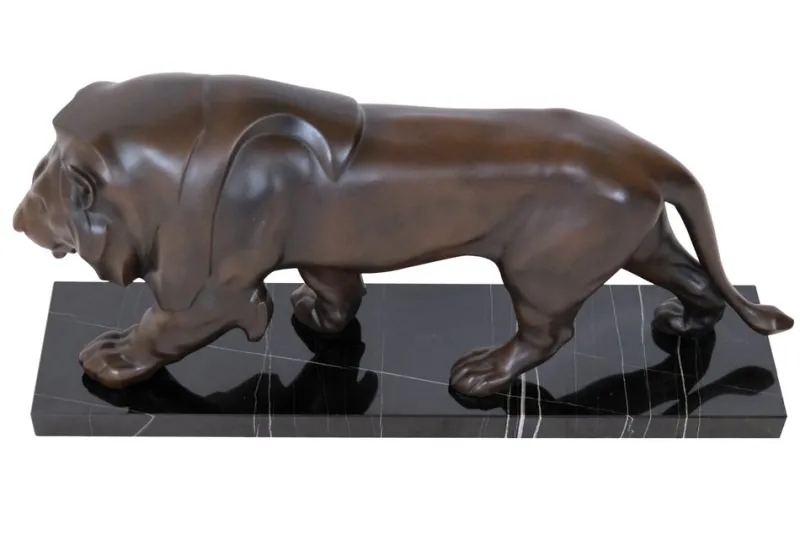 Pamono Max Le Verrier, Art Deco Style Lion, 2022, Bronze> Art Deco