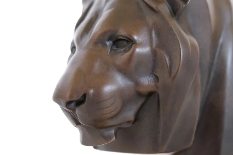 Pamono Max Le Verrier, Art Deco Style Lion, 2022, Bronze> Art Deco
