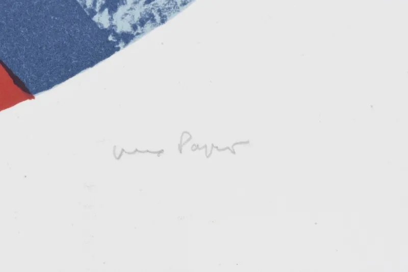 Pamono Max Papart, Composition, 20th Century, Lithograph> Abstraction