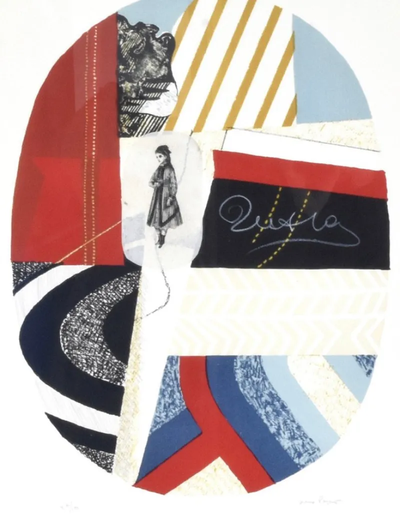 Pamono Max Papart, Composition, 20th Century, Lithograph> Abstraction