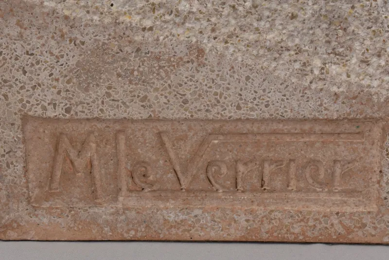 Pamono Maxi Le Verrier, Art Deco Warrior or Archer, 1920s, Antimony with Stone Base> Art Deco