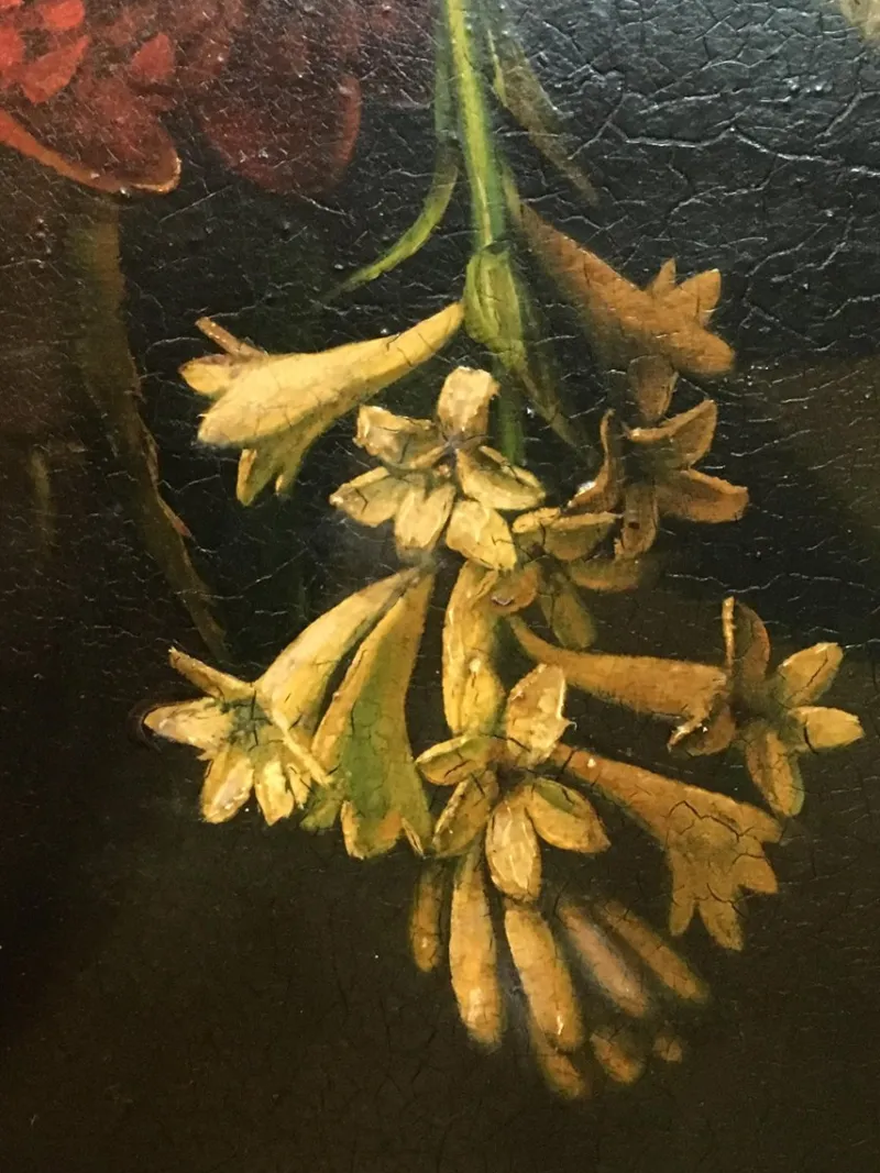 Pamono Maximilian Ciccone, Italian Still Life of Flowers, Oil on Canvas, Framed> Old Masters