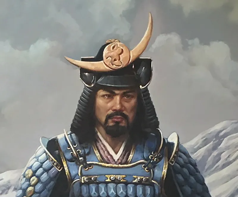 Pamono Maximilian Ciccone, Samurai, Oil on Canvas, Framed> Old Masters