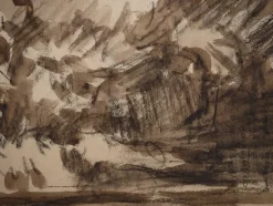 Discount Pamono Maximilien Luce, Nature with Large Trees, Original Signed Drawing
