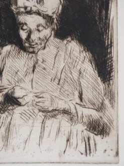 Discount Pamono Maximilien Luce, The Lacemaker, 1895, Original Signed Etching