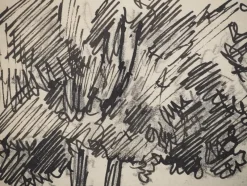 Pamono Maximilien Luce, Walkers in the Woods, Original Signed Drawing><noscript><img width=