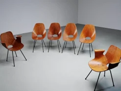 Pamono Medea Dining Chairs by Vittorio Nobile, 1950s, Set of 6> Side Chairs & Dining Chairs