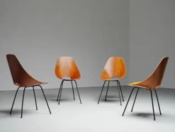 Pamono Medea Dining Chairs by Vittorio Nobile, 1950s, Set of 6><noscript><img width=