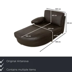 Pamono Medea Leather Sofa Set from Artanova, Set of 3><noscript><img width=