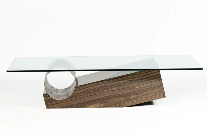 New Pamono Medes Coffee Table in Wenge Marble and Devastated Iron Metal and Glass by Joaquín Moll for Meddel