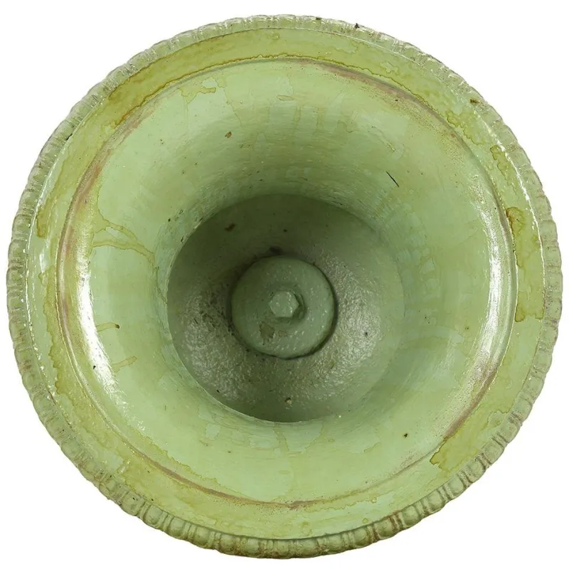 Pamono Medici Cast Iron Vases with Green Patina, Set of 2> Vases