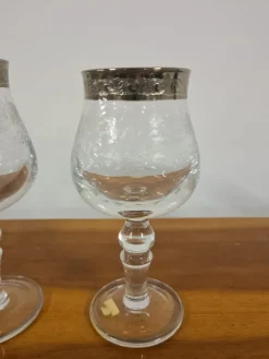New Pamono Medici Glasses in Crystal and Platinum, Set of 24