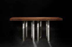 Pamono Medium 6 Nickel Table by Il Pezzo Mancante><noscript><img width=